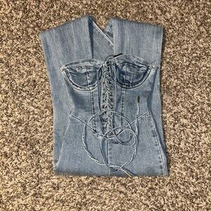 Fashion Nova Denim Jumpsuit